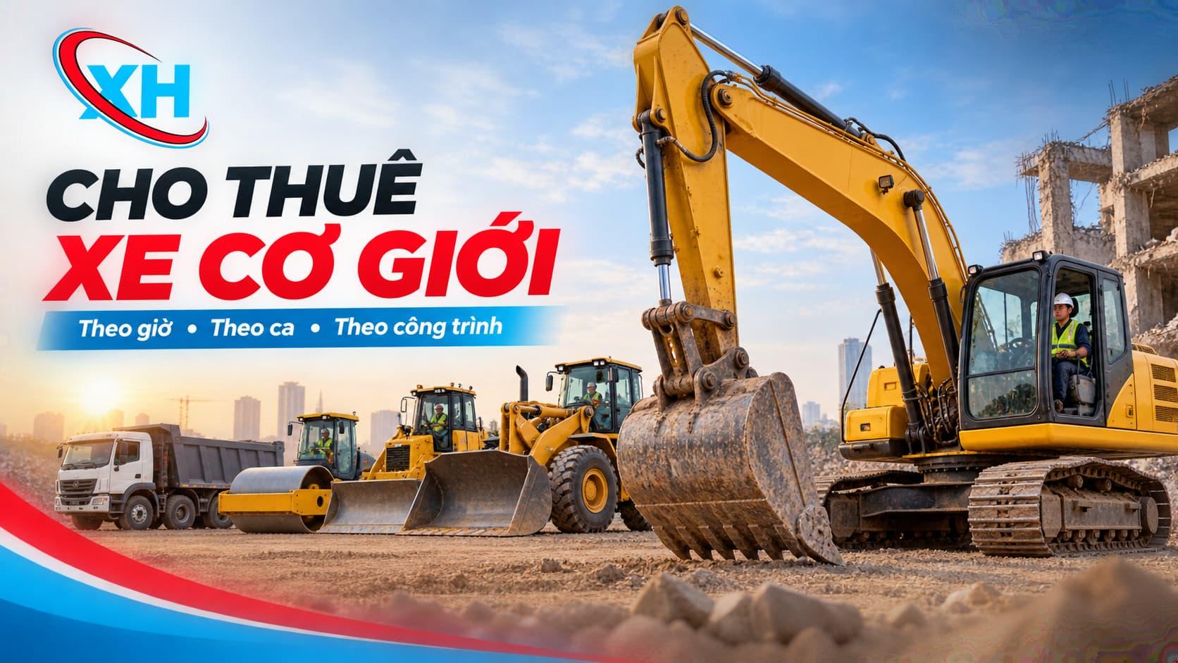 Cho Thuê Xe Cơ Giới | PHÁ DỠ XUÂN HUẤN